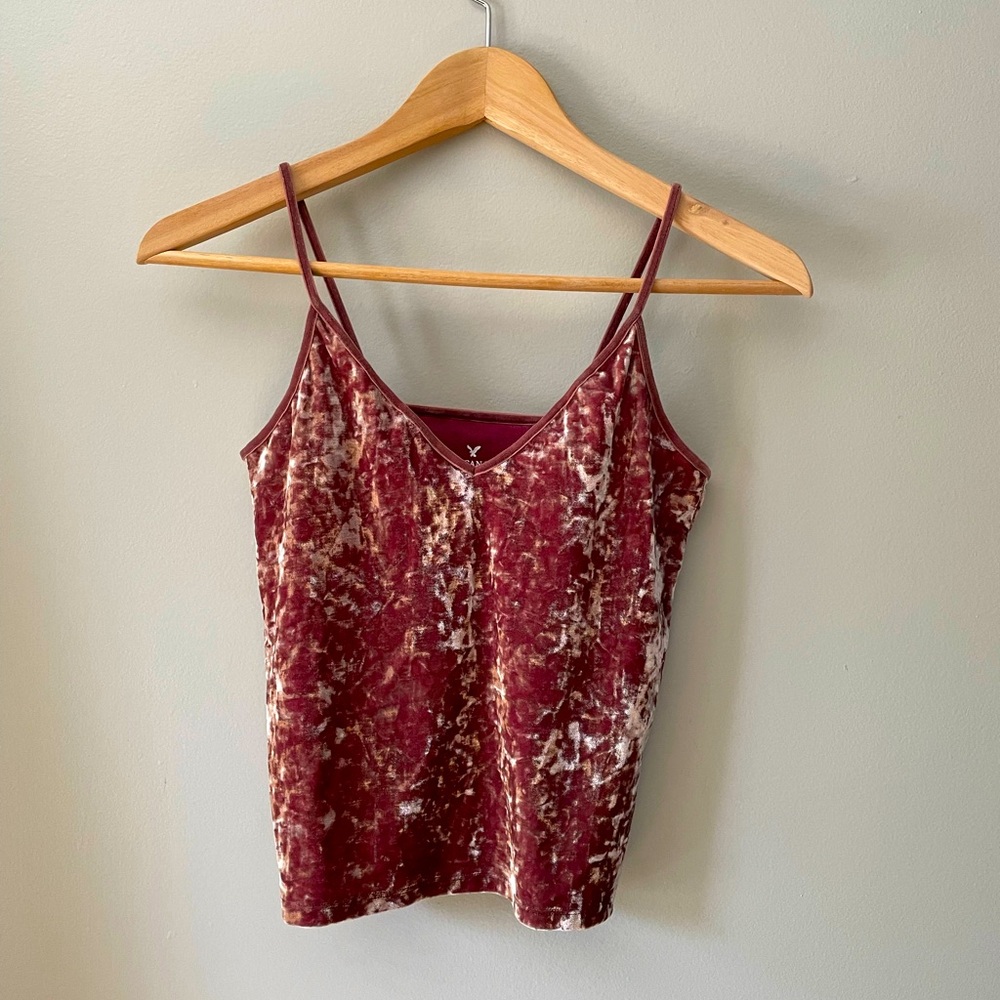 American Eagle Crushed Velvet Cami Tank - sz S